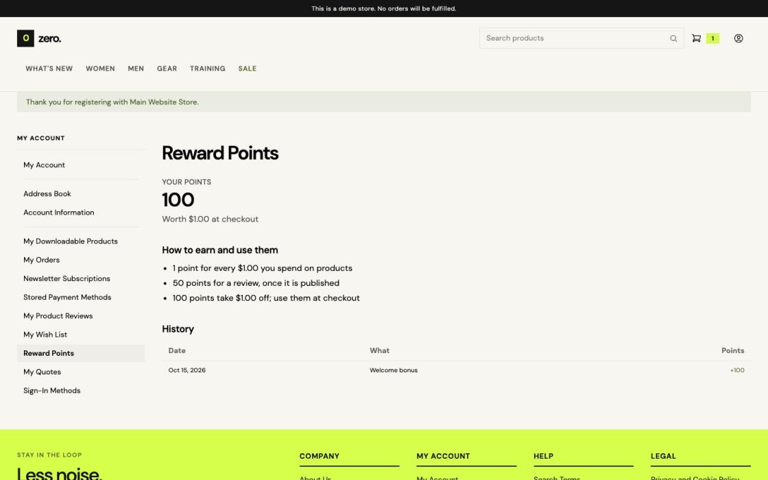 Reward Points