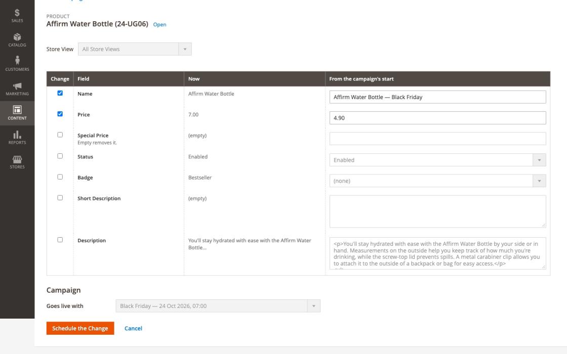 Content Staging & Scheduling