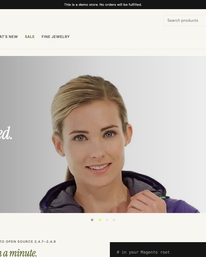 The Zero demo store